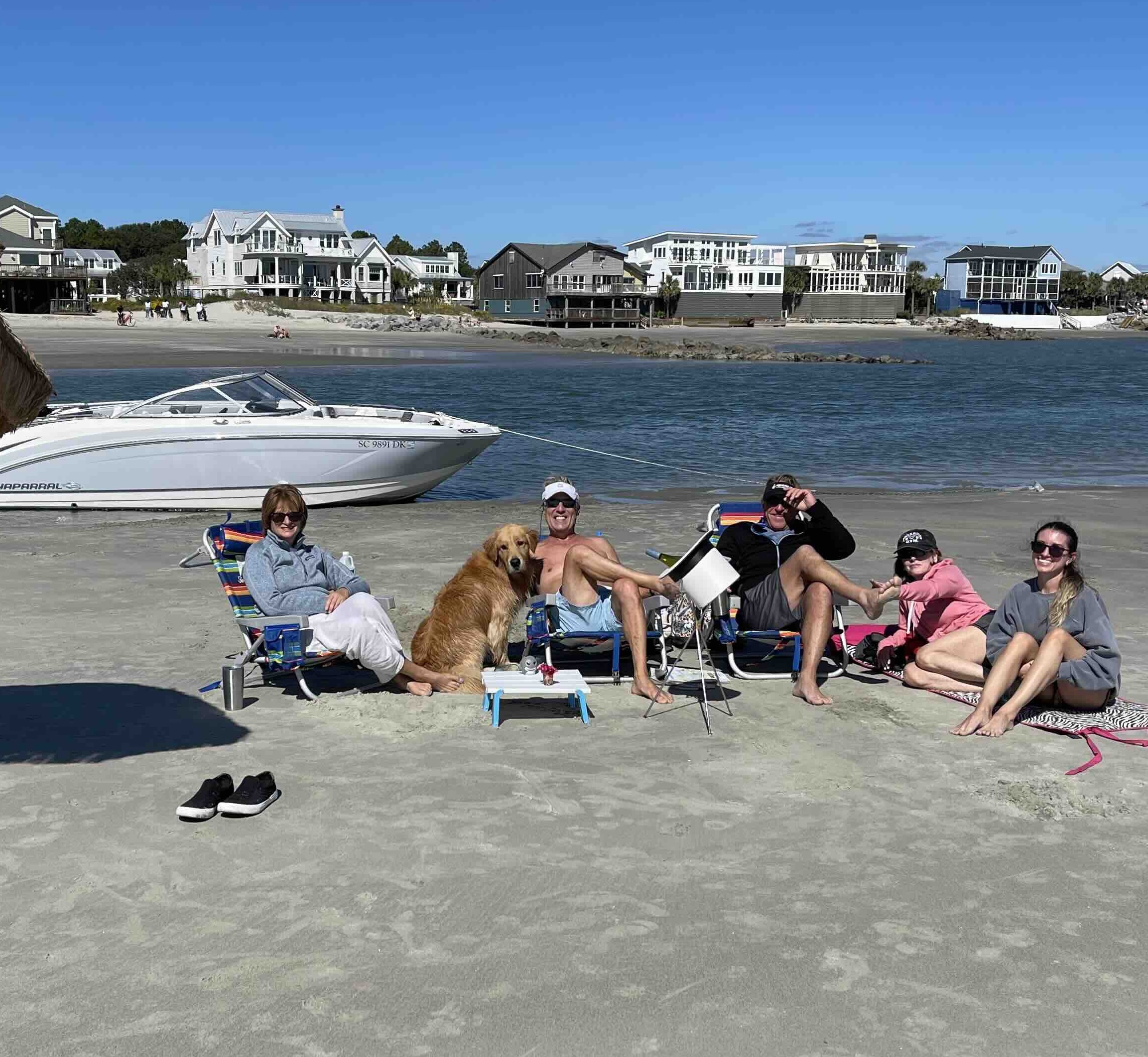 friends at the beach