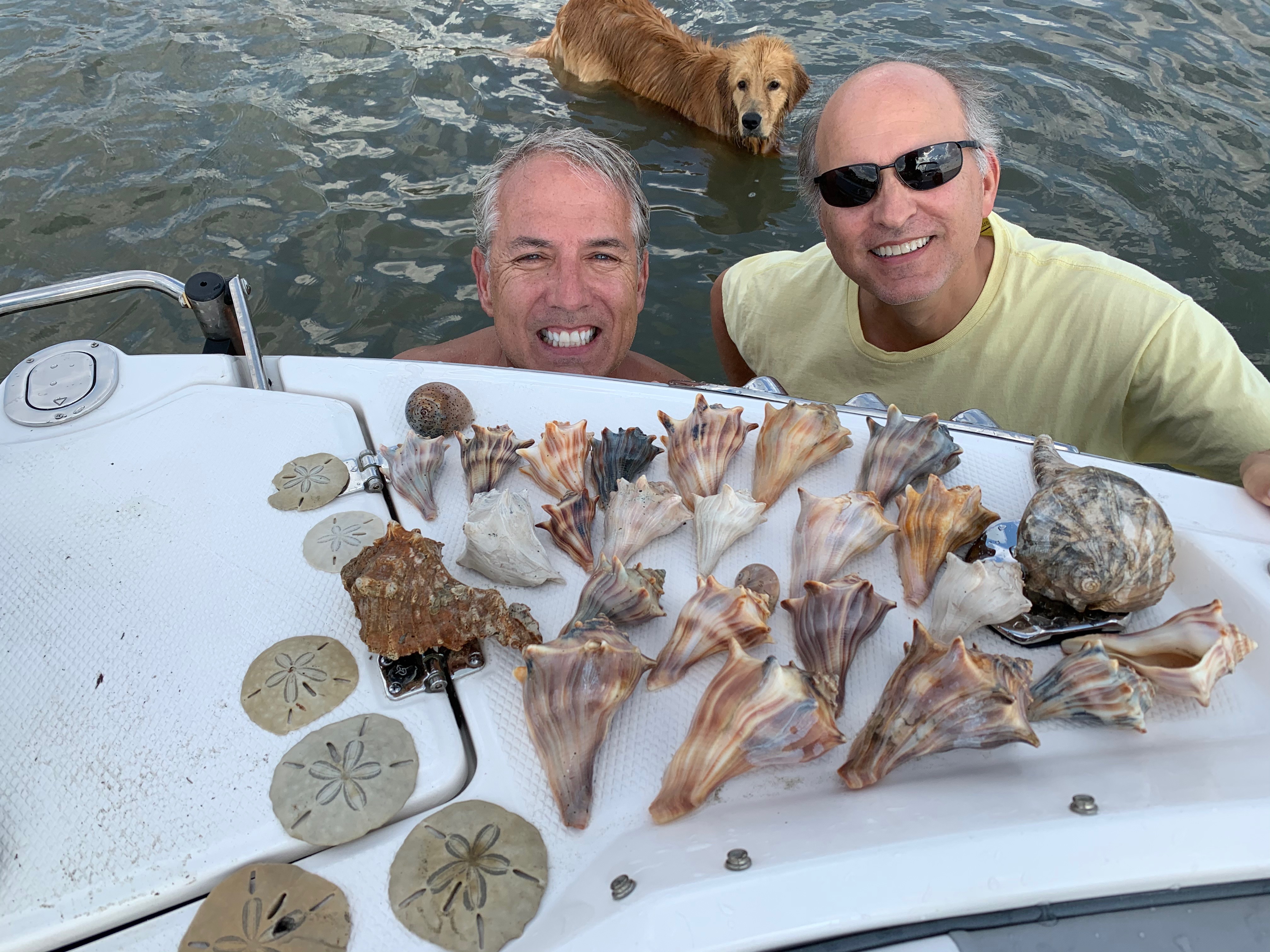 dave and friend with shells